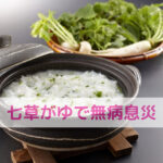 わんちゃんと一緒に胃腸をやすめる七草がゆ